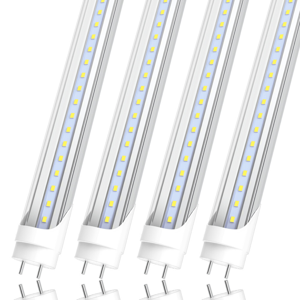 4FT T8 LED Tube Light Bulbs 22W 28W 60W G13 2-Pin 6500K LED Shop Lights Garage
