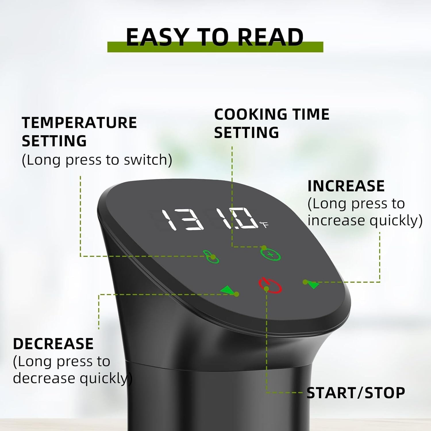 Sous Vide Machine 1100W Fast Heating Thermal Immersion Digital Touch Screen BNIB