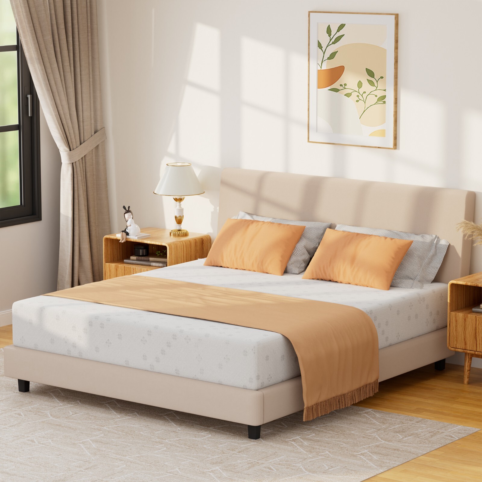 10″ California King Size Cooling Gel Memory Foam Mattress CertiPUR-US Certified