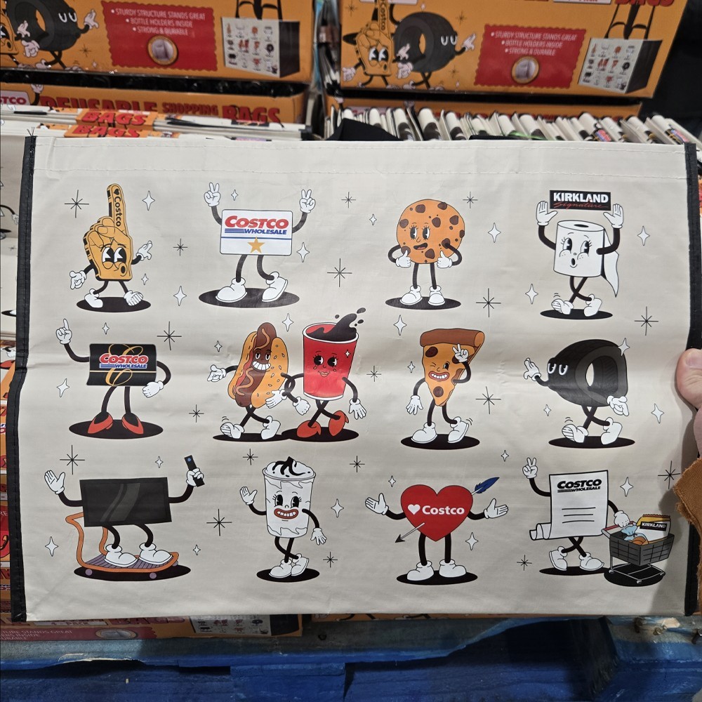 4 bags Costco Reusable Shopping Bags