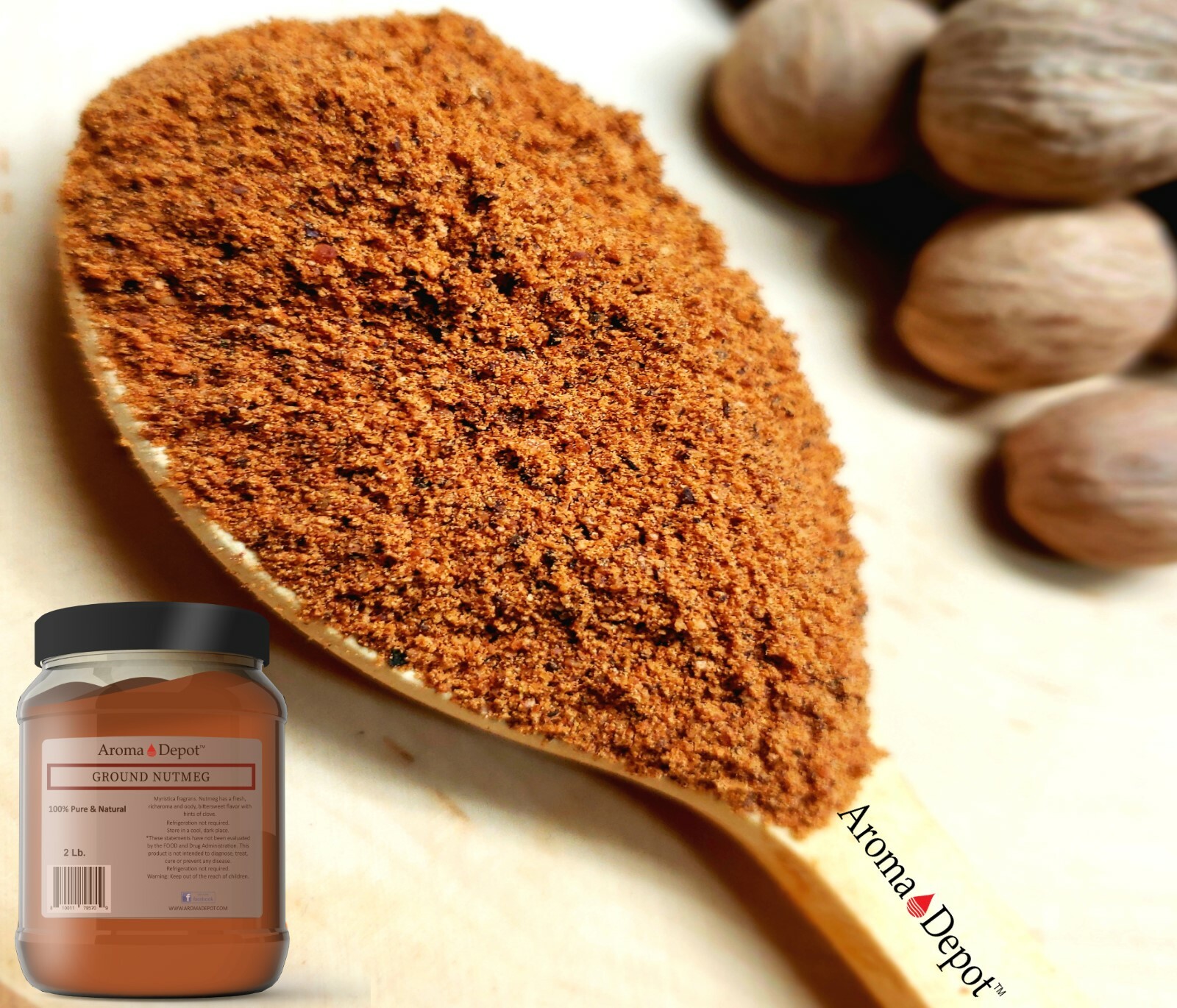 Nutmeg Powder 100% Pure Natural Ground Spice Myristicaceae Nuez Moscada
