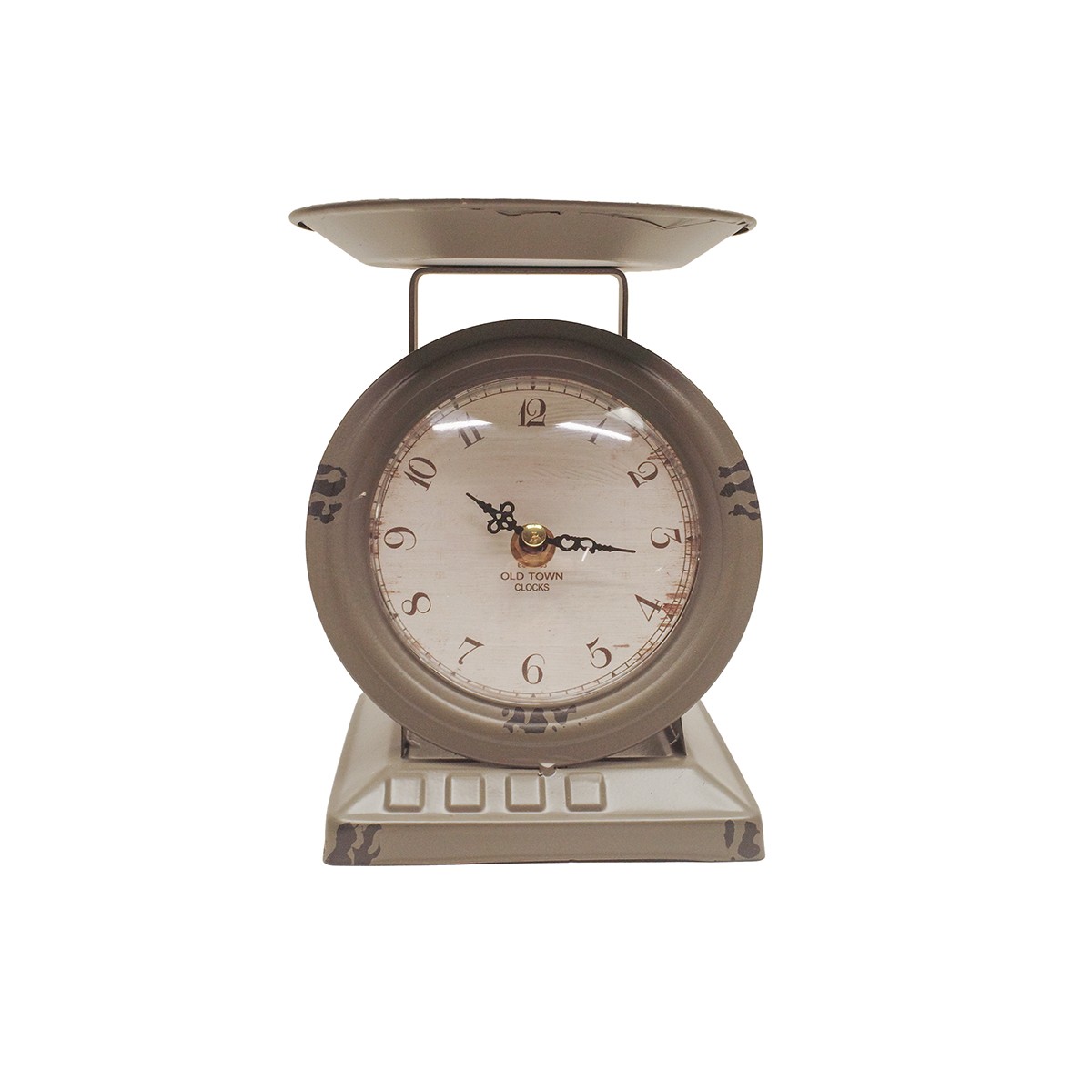 Vintage Food Scale Kitchen Countertop Island Clock Farmhouse Tabletop Home Decor