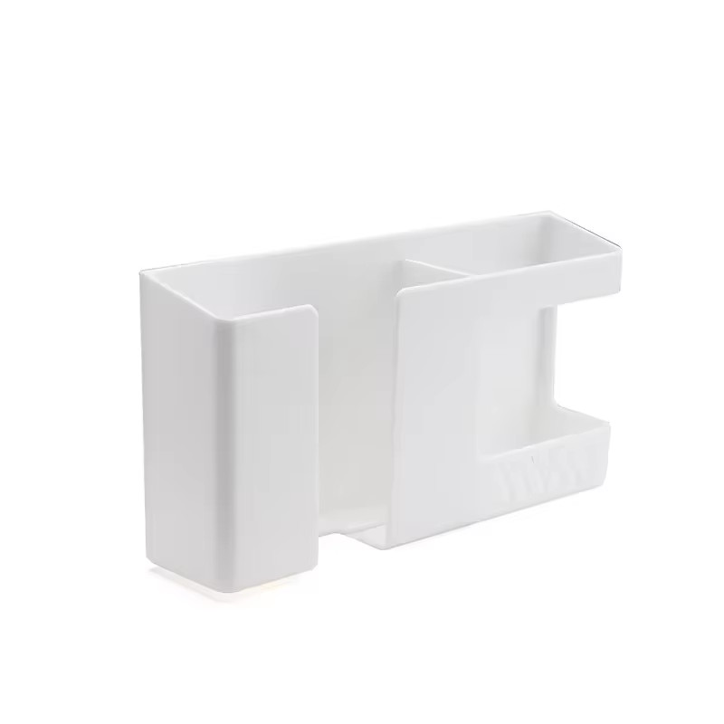 1PC Wall-Mounted Non-Punching Remote Control Storage Box Rack TV Air Conditionin