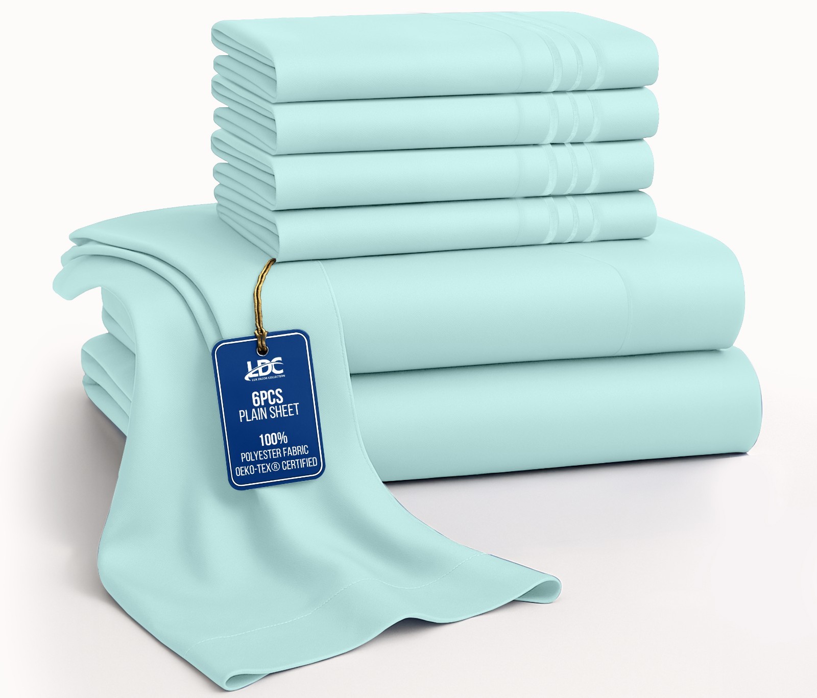 Bed Sheet Set 6 Piece Bedding Comfort Microfiber Deep Pocket 1800 Series Sheets