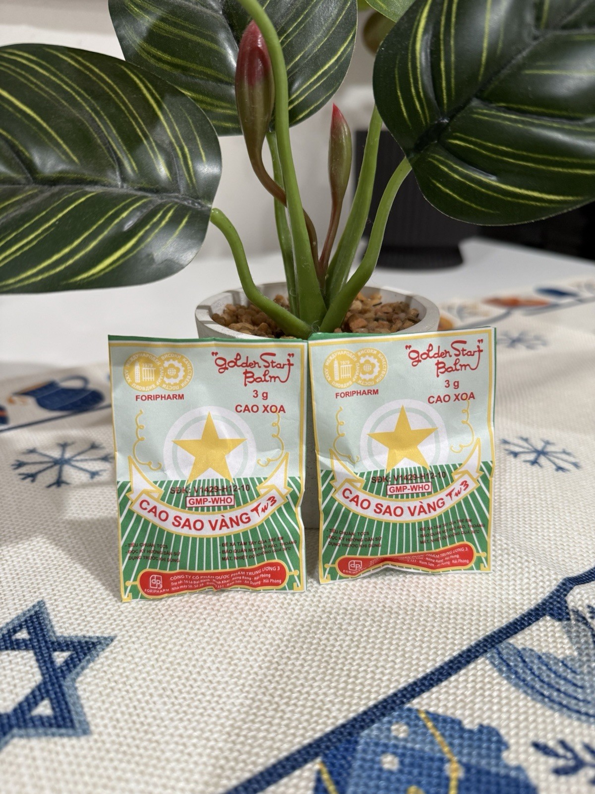Golden Star Balm Cao Sao Vang 3g Original Vietnam Muscle Pain – set of 10