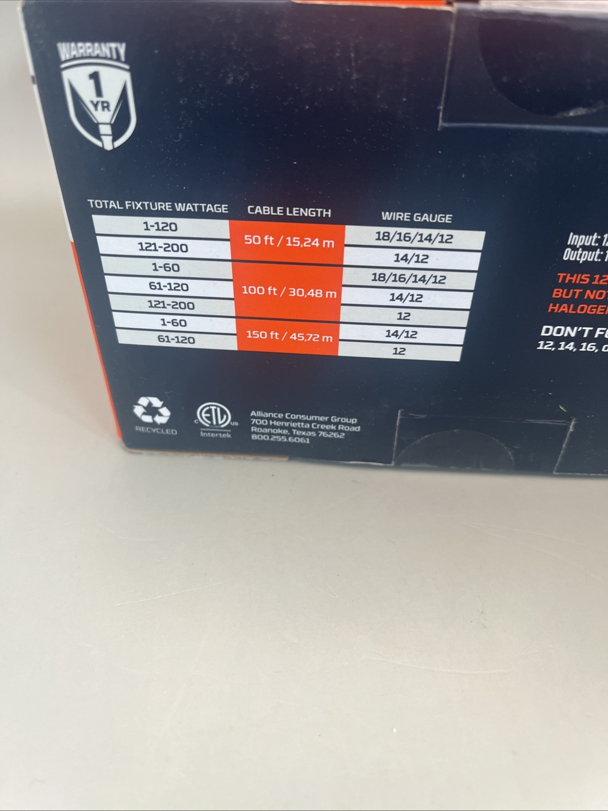 NEW NEBO 120W Low-Voltage Transformer Plug In 4-Modes LED/Halogen NEB-LSP-0019