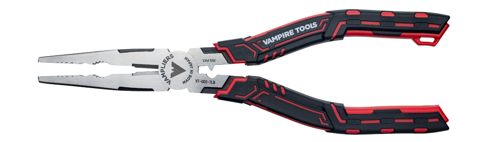 VAMPLIERS CAIMAN 7.5″ Screw Extractor Long Nose Pliers W/ Crimper + Wire Cutter