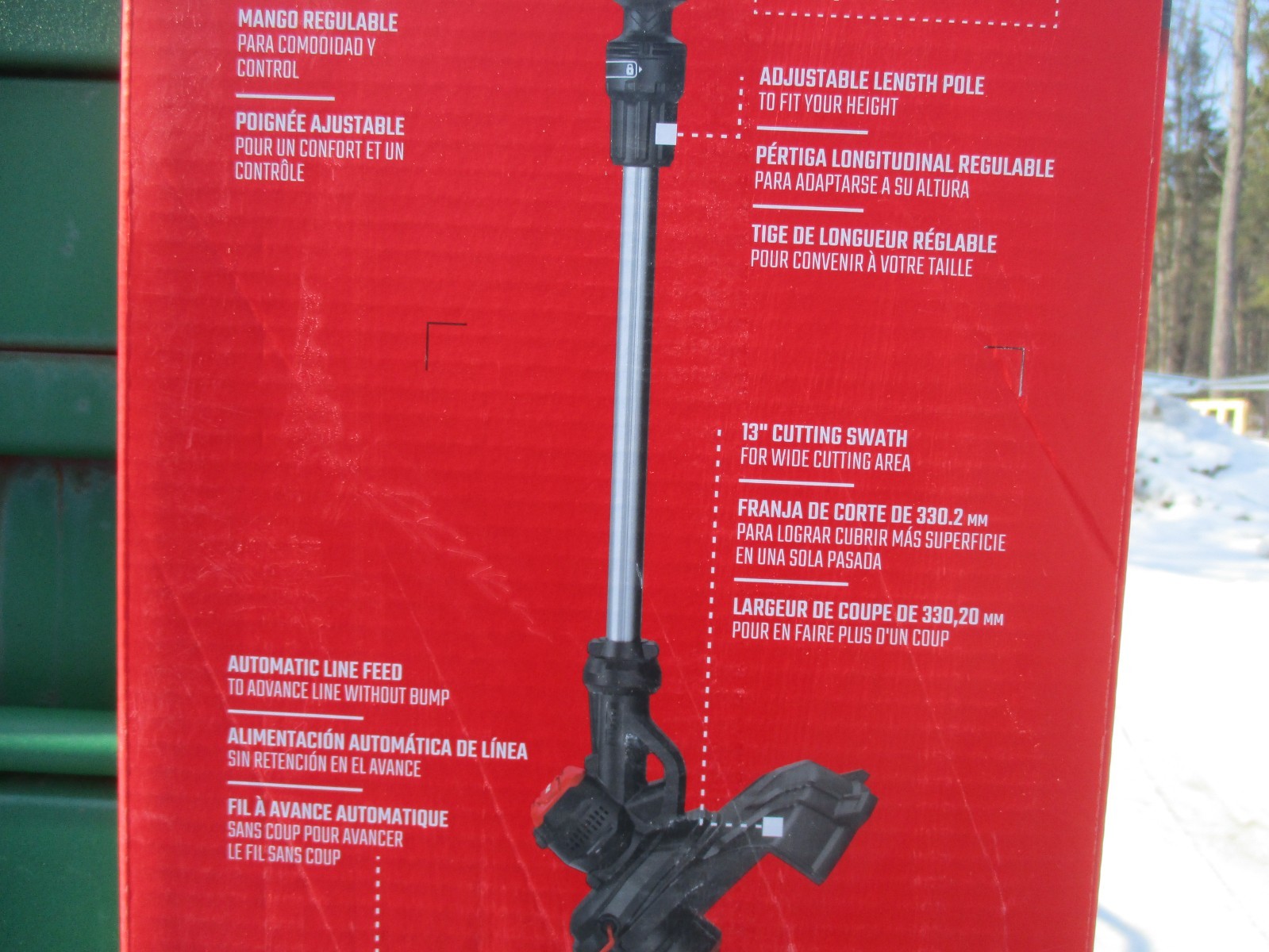 New, 13” Cordless String Trimmer Edger Craftsman V20 2.0Ah Battery & Charger