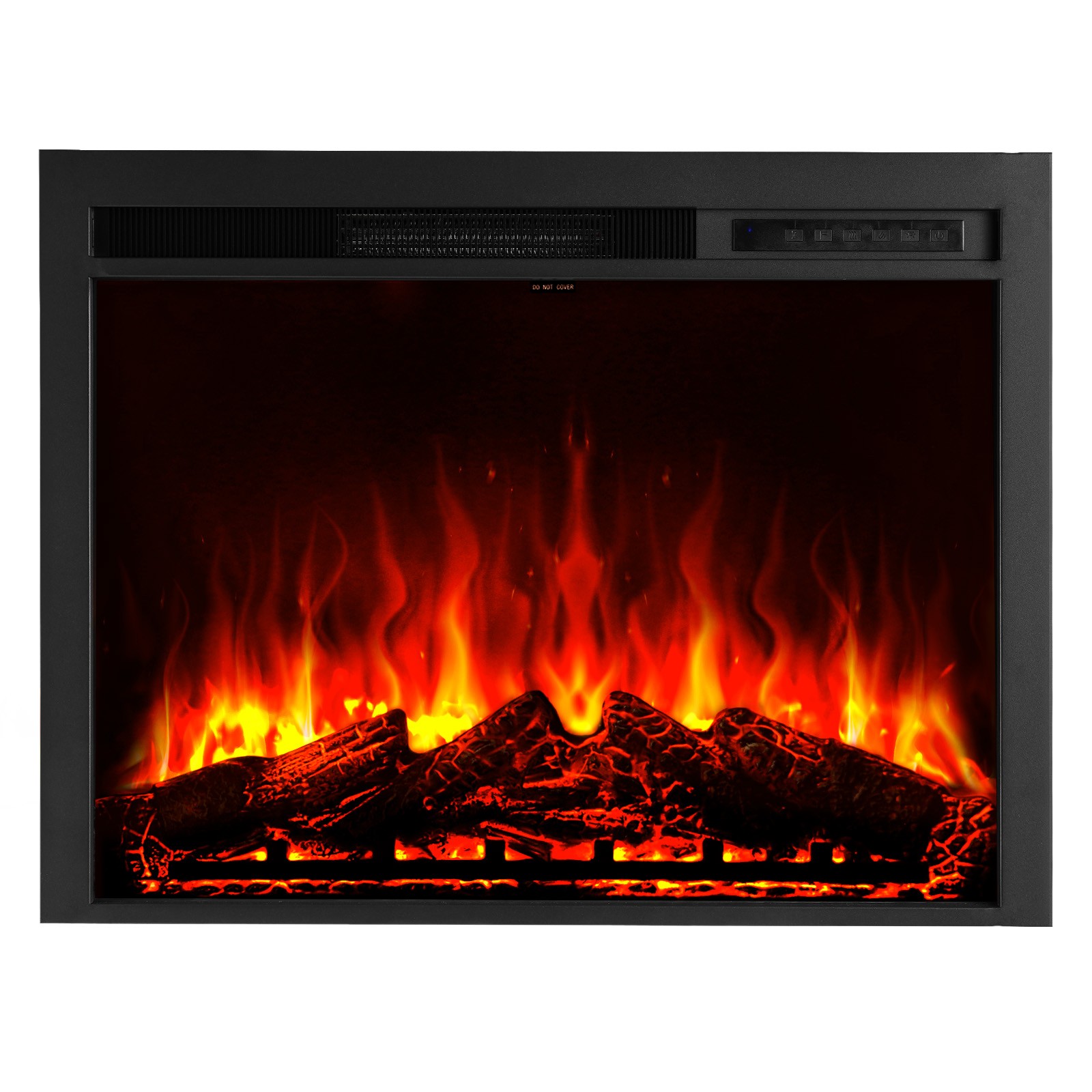 Uimoso 35in Electric Fireplace Insert Wall Mount & Remote Control, 750W/1500W