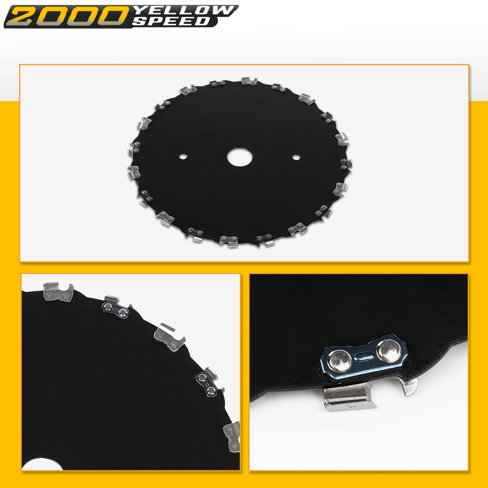 2PCS 9″ CHAINSAW BRUSH BLADE 20 TOOTH CUTTER TRIMMER HEAD WEED MOWER SAW BLADE
