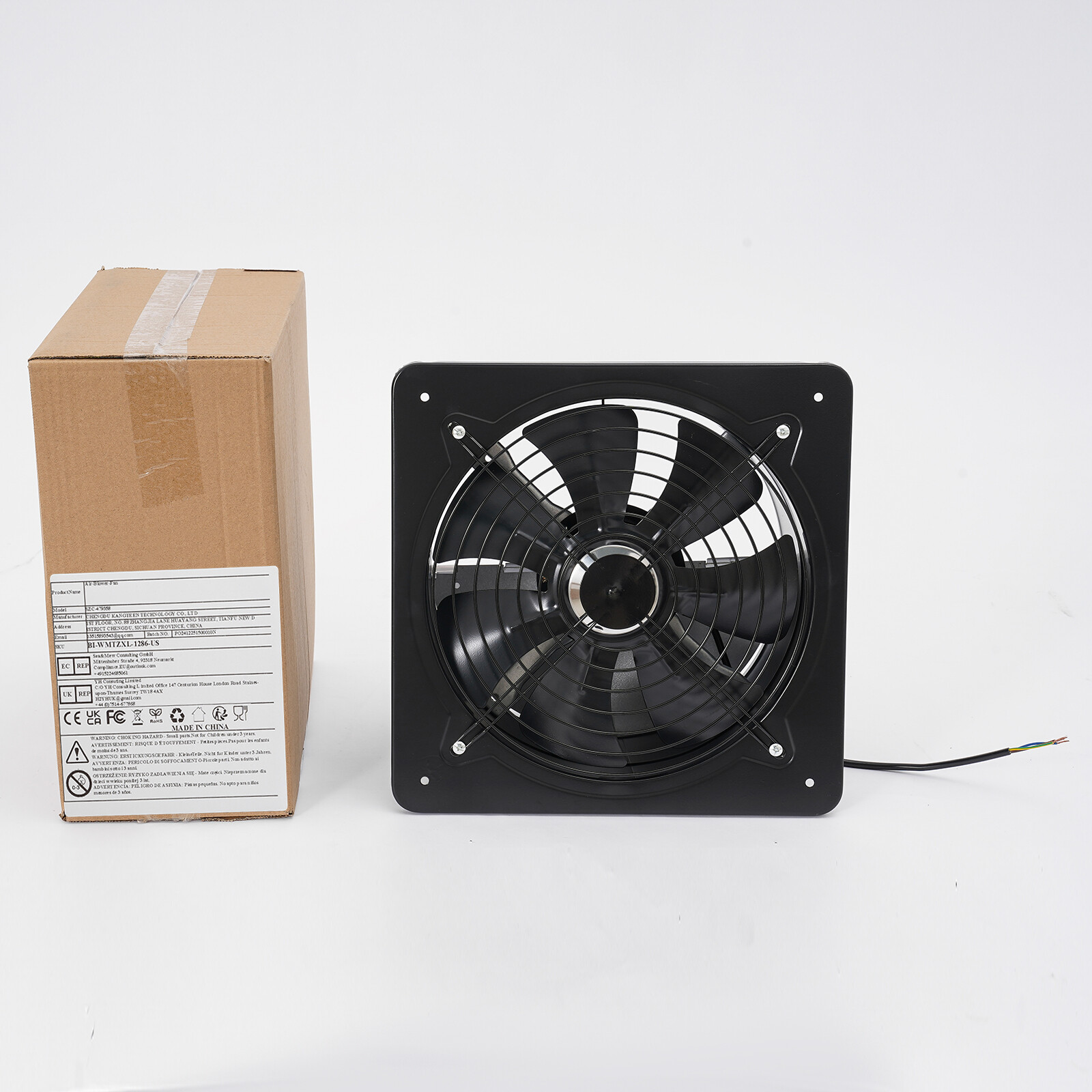 12″ Explosion Proof Fan Blower Axial Flow Exhaust Fan Ventilator Extractor 125w