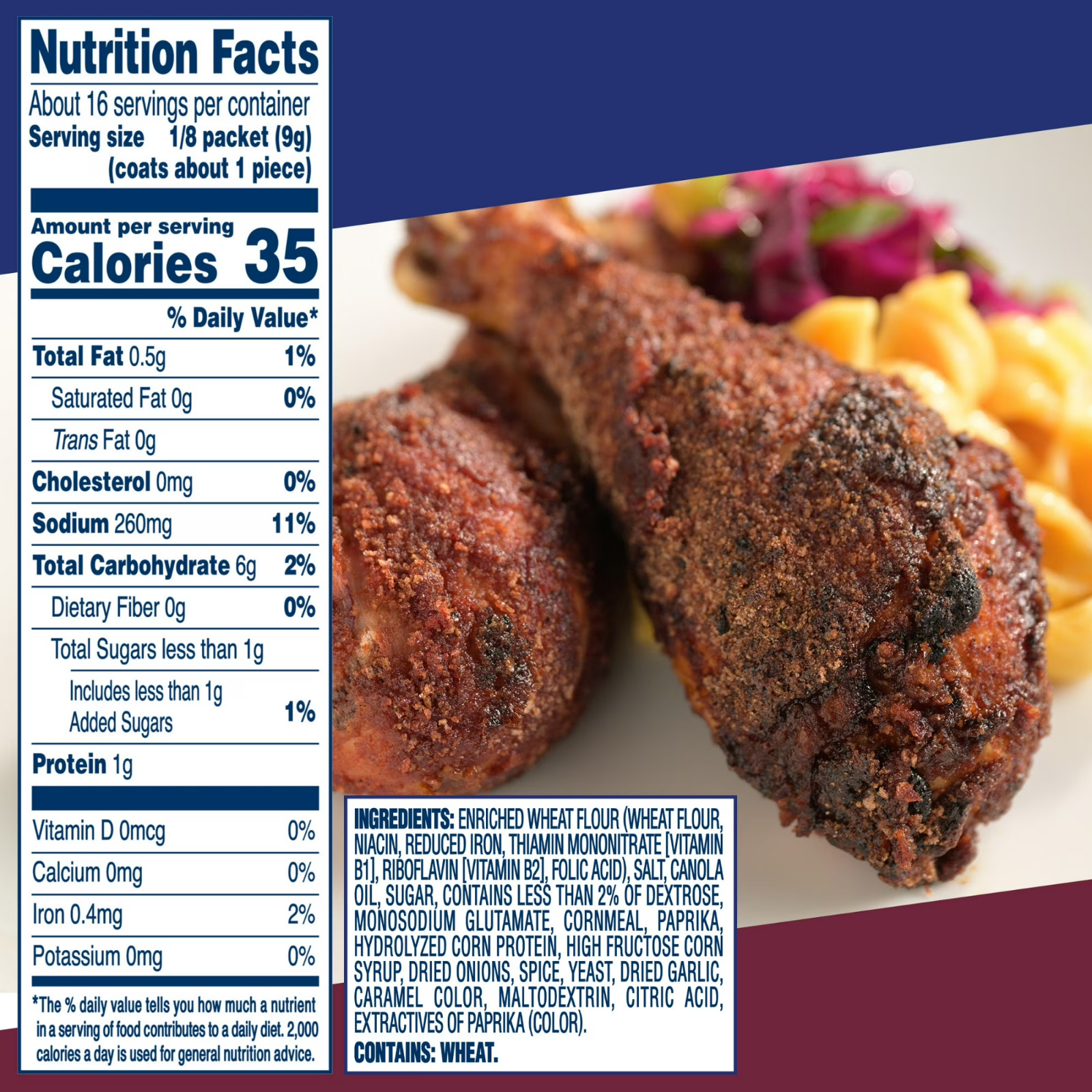 (2 pack) Shake ‘N Bake BBQ Glaze Seasoned Coating Mix, 6 oz Box, 2 Count Packets