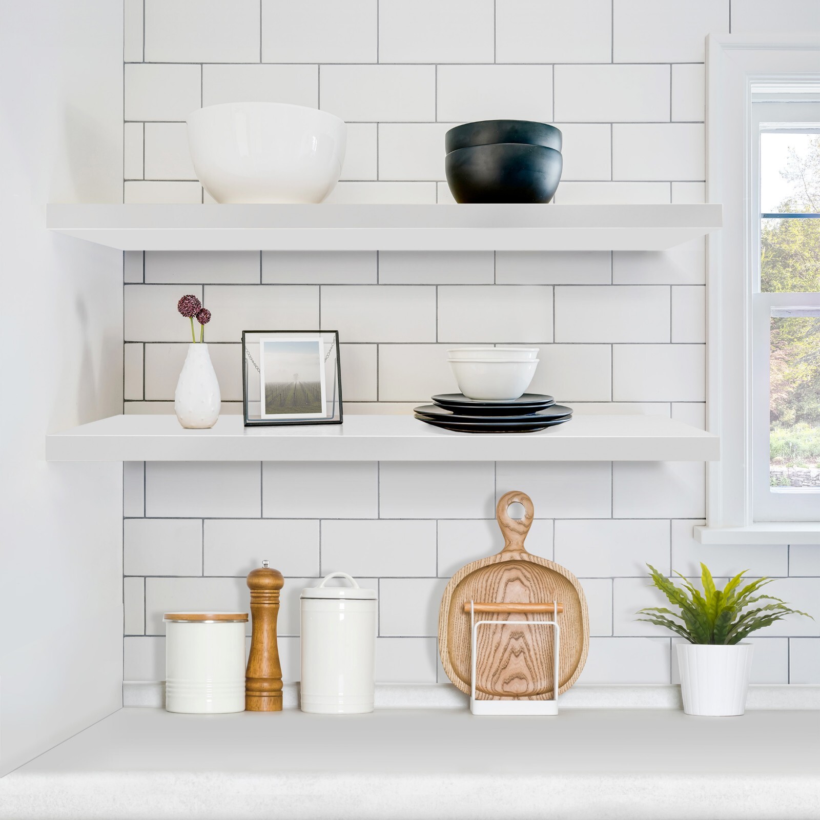 Sorbus Floating Shelves for Wall, 2 Pack (35 Inch) Long Wall-Mounted Shelves