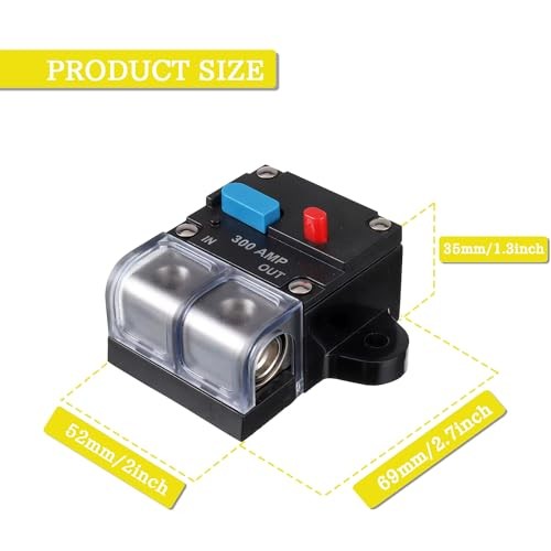 Resettable Circuit Breaker – 300 Amp Self Recovery for Car Audio & Amps 300A