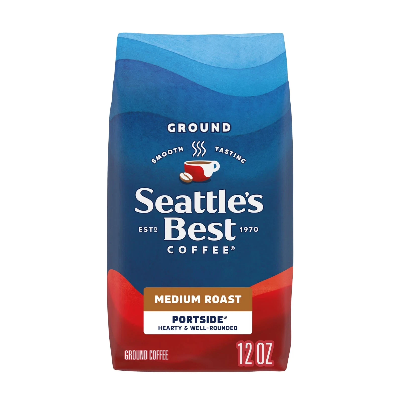 Seattle’s Best Coffee, Portside, Medium Roast, Ground Coffee 100% Arabica,12 oz.