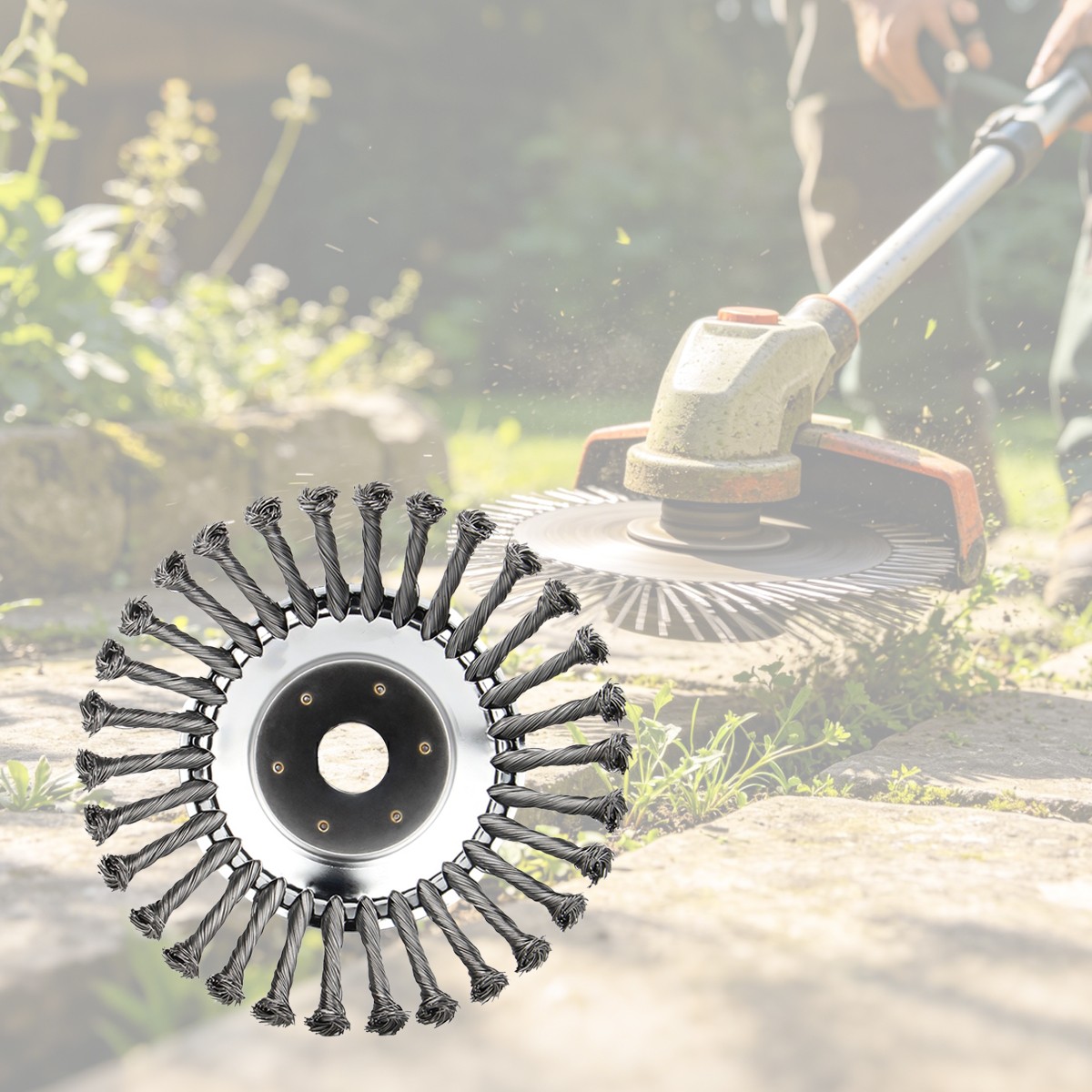 6″ 8″ 10″ Stainless Steel Wire String Trimmer Head Universal Grass Weed Cutter