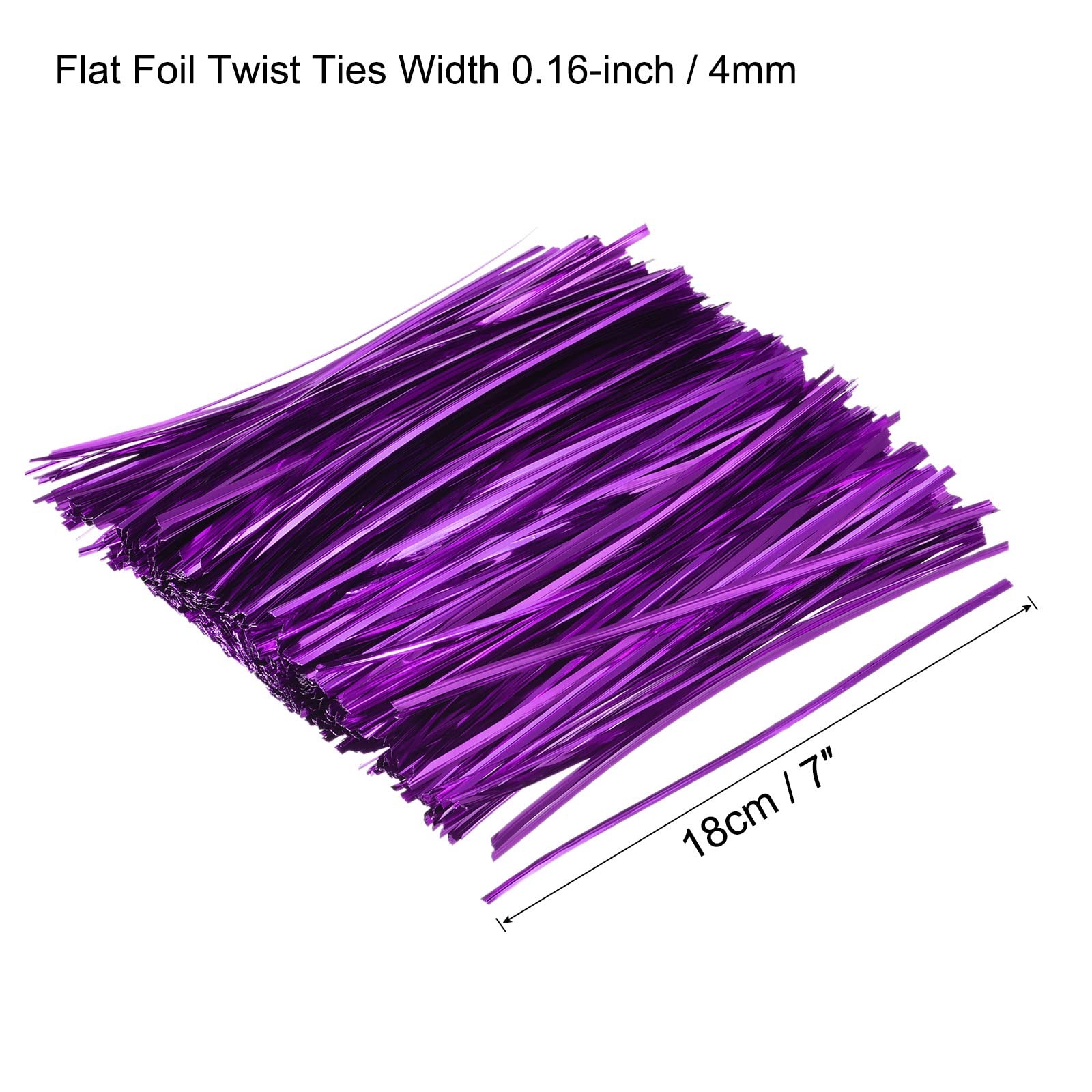 Metallic Foil Twist Ties 7″ for Bread, Candy, Gifts & Crafts 750 Pack