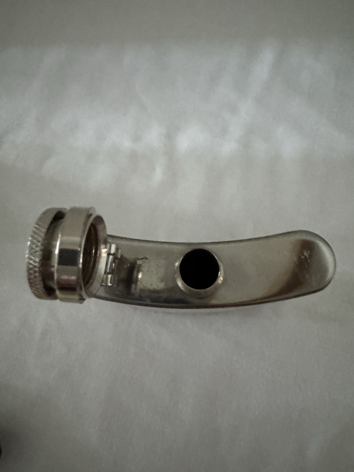 Classic Stainless Steel Flask w/Attached Screw On Lid