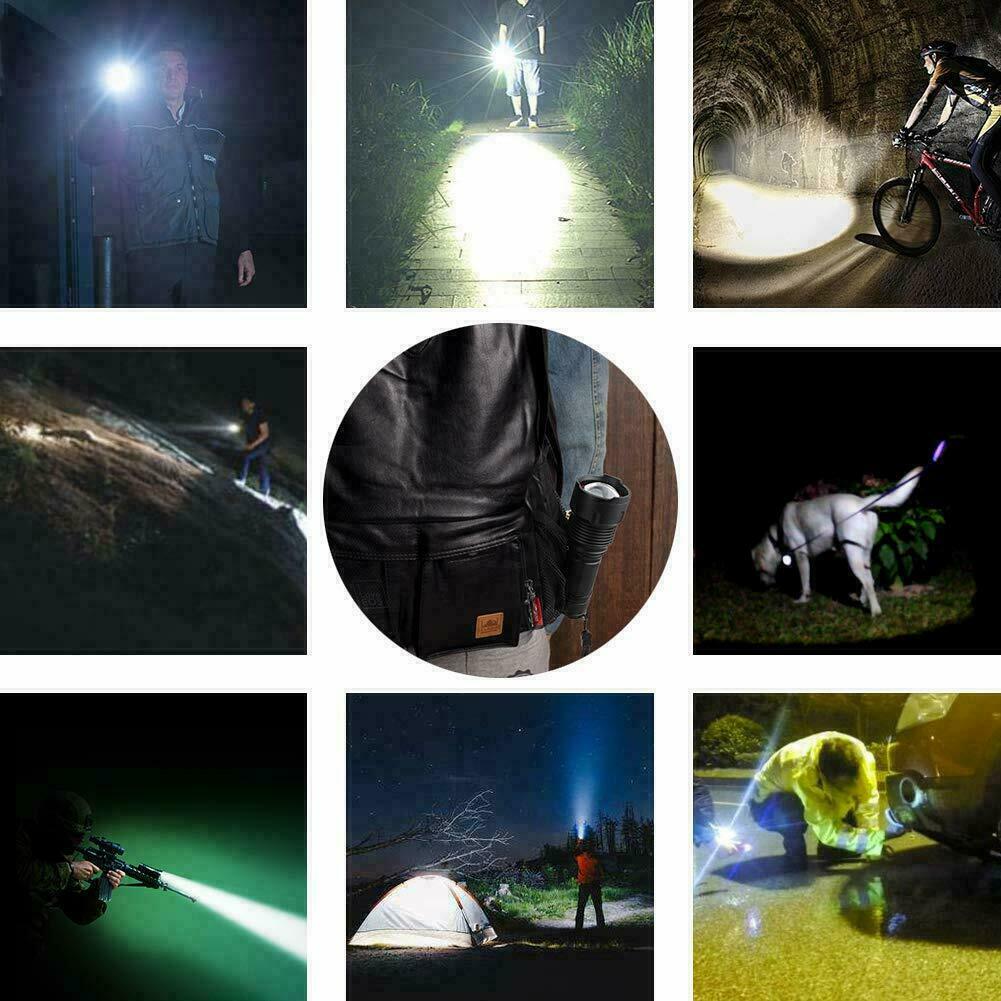Super-bright Flashlight 4 CORES 70 Watt Tactical Torch +battery