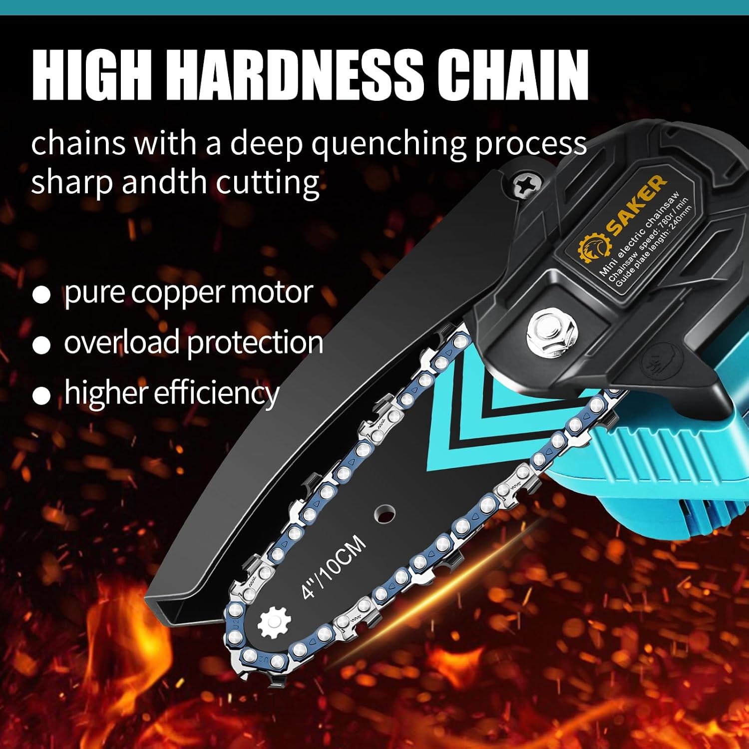 Mini Chainsaw Portable Electric Chainsaws Cordless Handheld Chain Saw Pruning