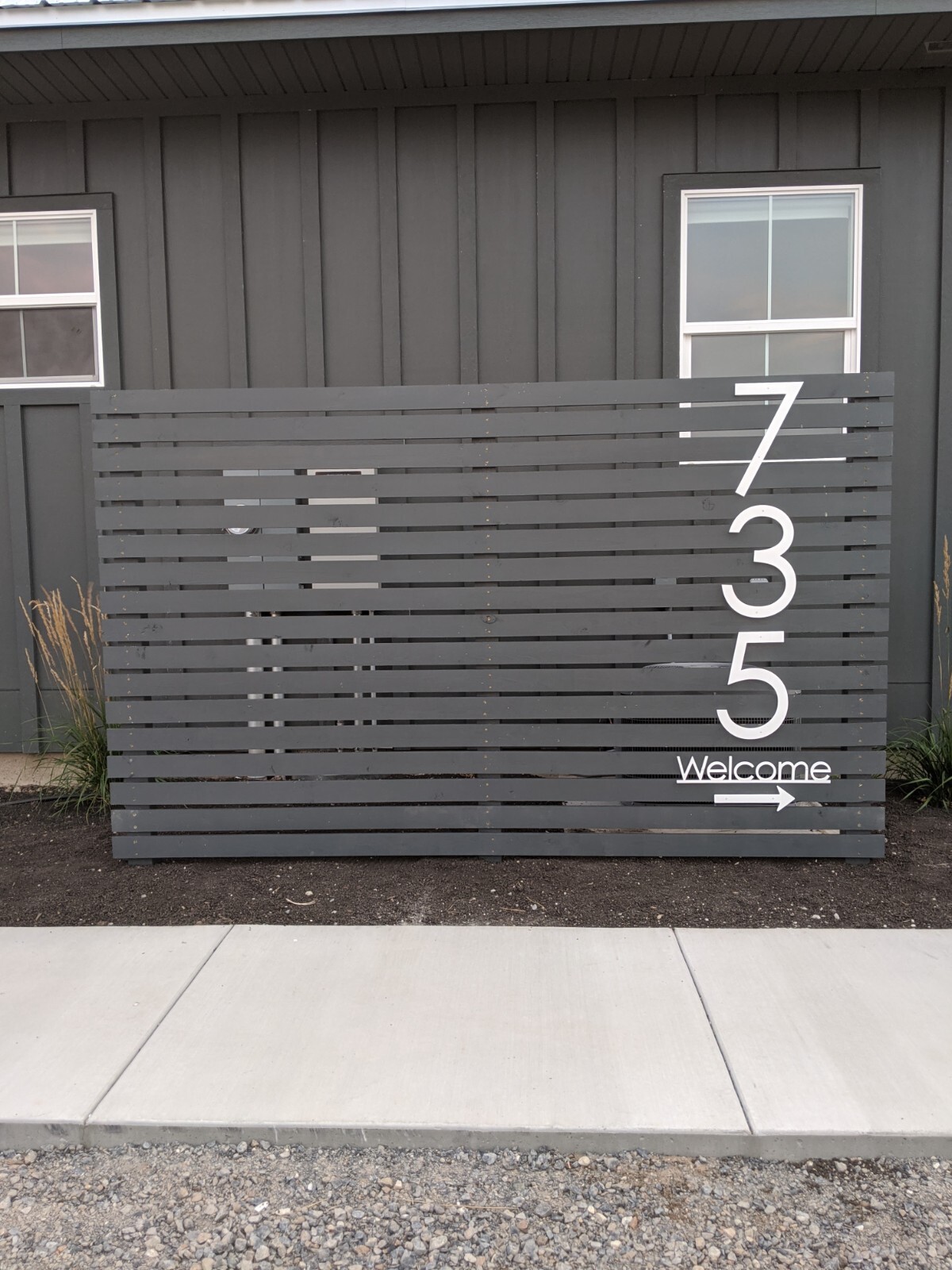 16 inch Modern House Address Numbers Letters, color choices