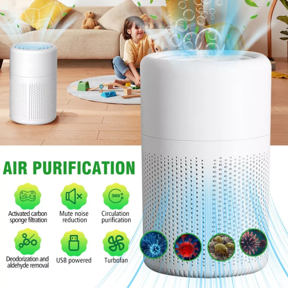 Home HEPA Air Purifier Air Cleaner for Allergies Smoke Mold Odor Dust Large Room