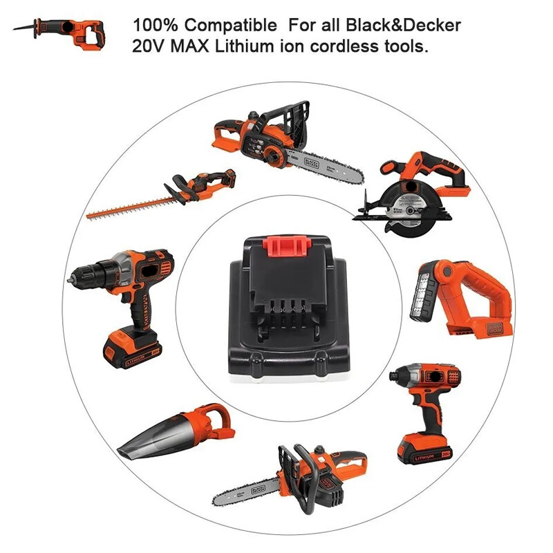 2Pack 20V Lithium-ion Battery for BLACK+DECKER 20 Volt LBXR20 LB20 LB2X2020 new