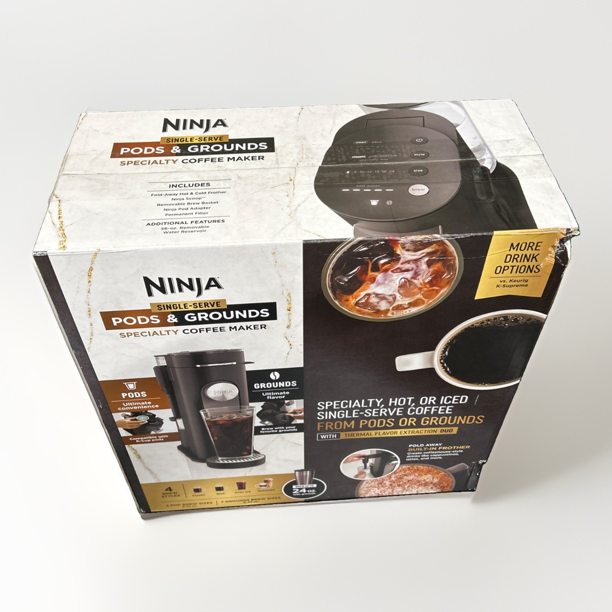 Ninja PB051 Single Serve Pods + Grounds Specialty Coffee Maker