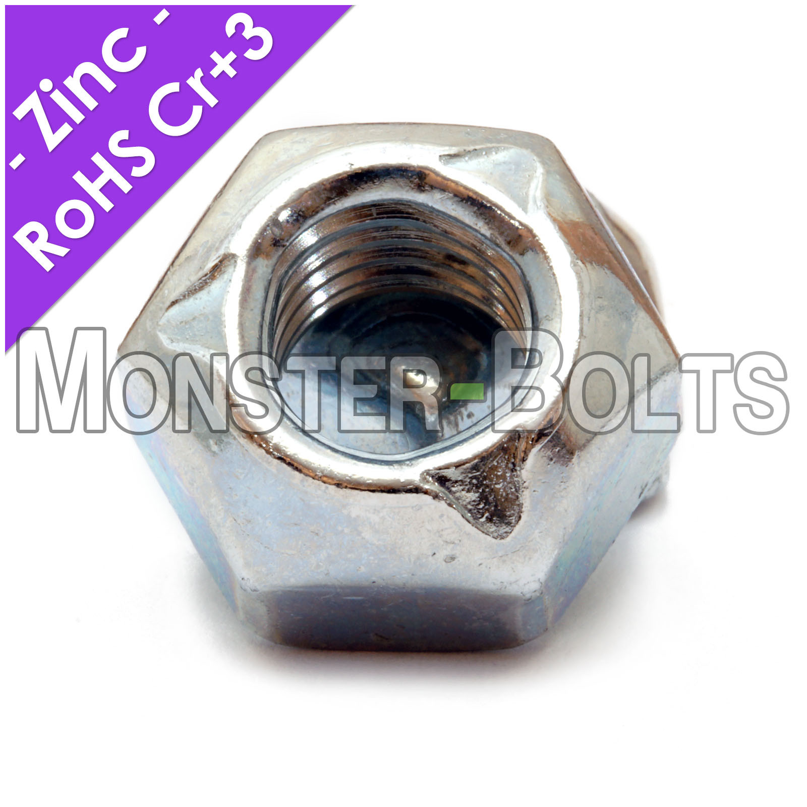 Hex Cone Prevailing Torque Lock Nuts Stover DIN 980V Zinc Class 10 M6 M10