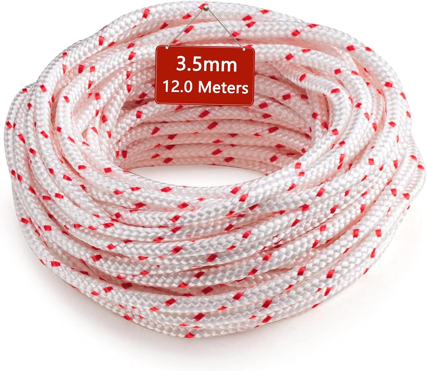 Replacement Recoil Starter Rope Pull Cord 3.5mm 12-Meter/40ft for 3.5mm-40Ft