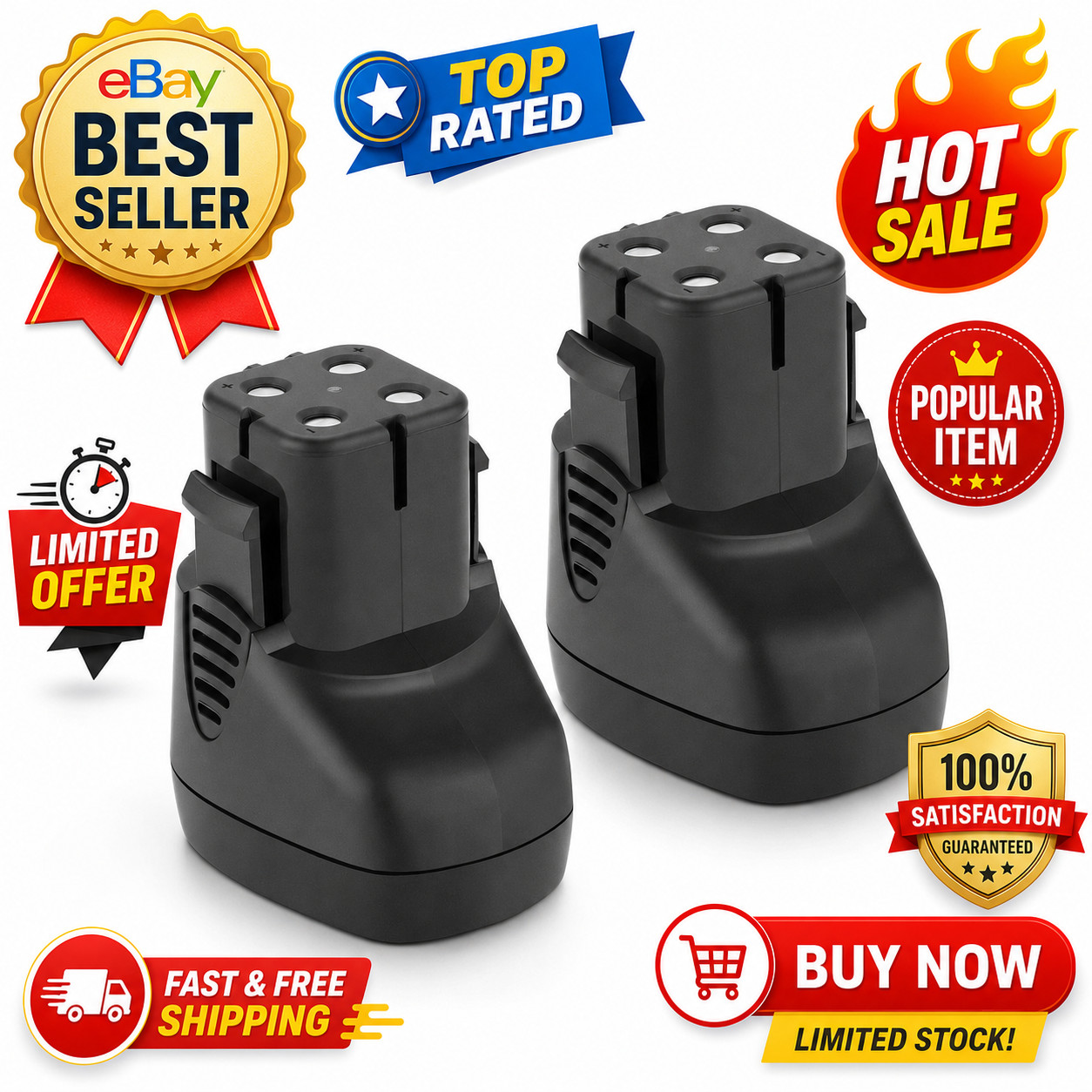 2Pack 7.2V 3.5Ah Ni-MH Battery For Dremel 757-01 7700-01 7700-02 Cordless Tools