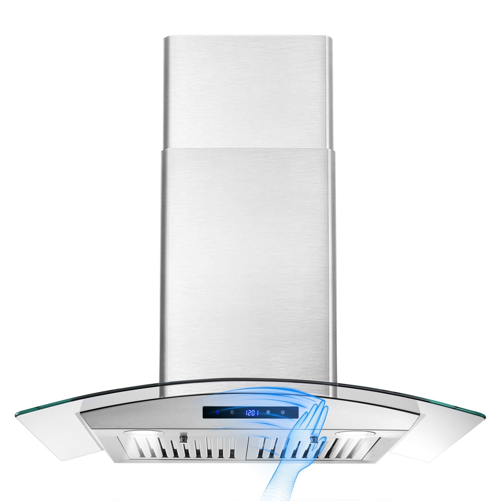 30in Wall Mount Range Hood Stainless Steel Kitchen Stove Vent Sliver 3-Speed New