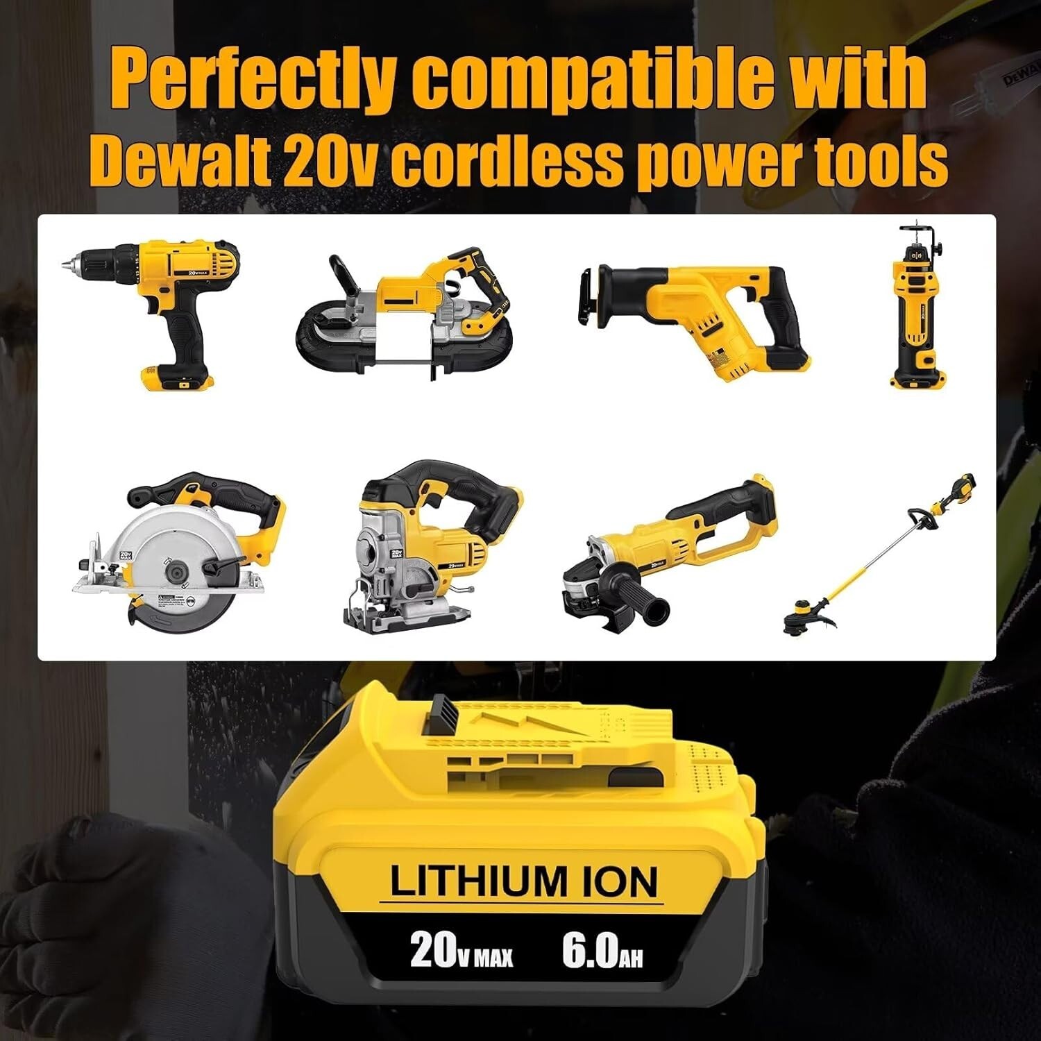 2PACK 10PACK For DeWALT DCB210-2 20V MAX XR 10.0 AH Lithium-Ion Battery DCB210