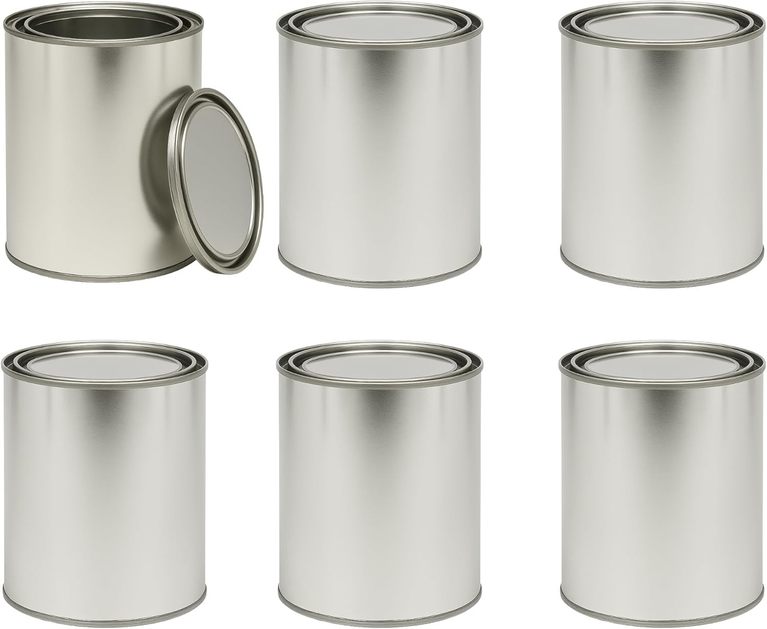 Empty Metal Paint Cans with Lids – Pint (16 oz) & Quart (32 oz) Sizes