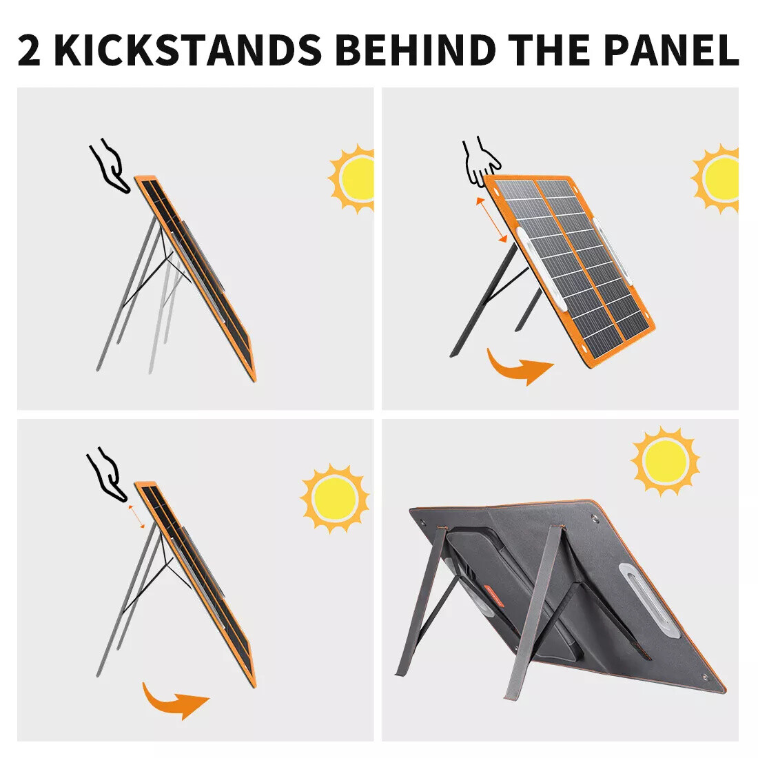 Portable Power Station Solar Generator 200W 40800mAh Foldable Solar Panel 60W