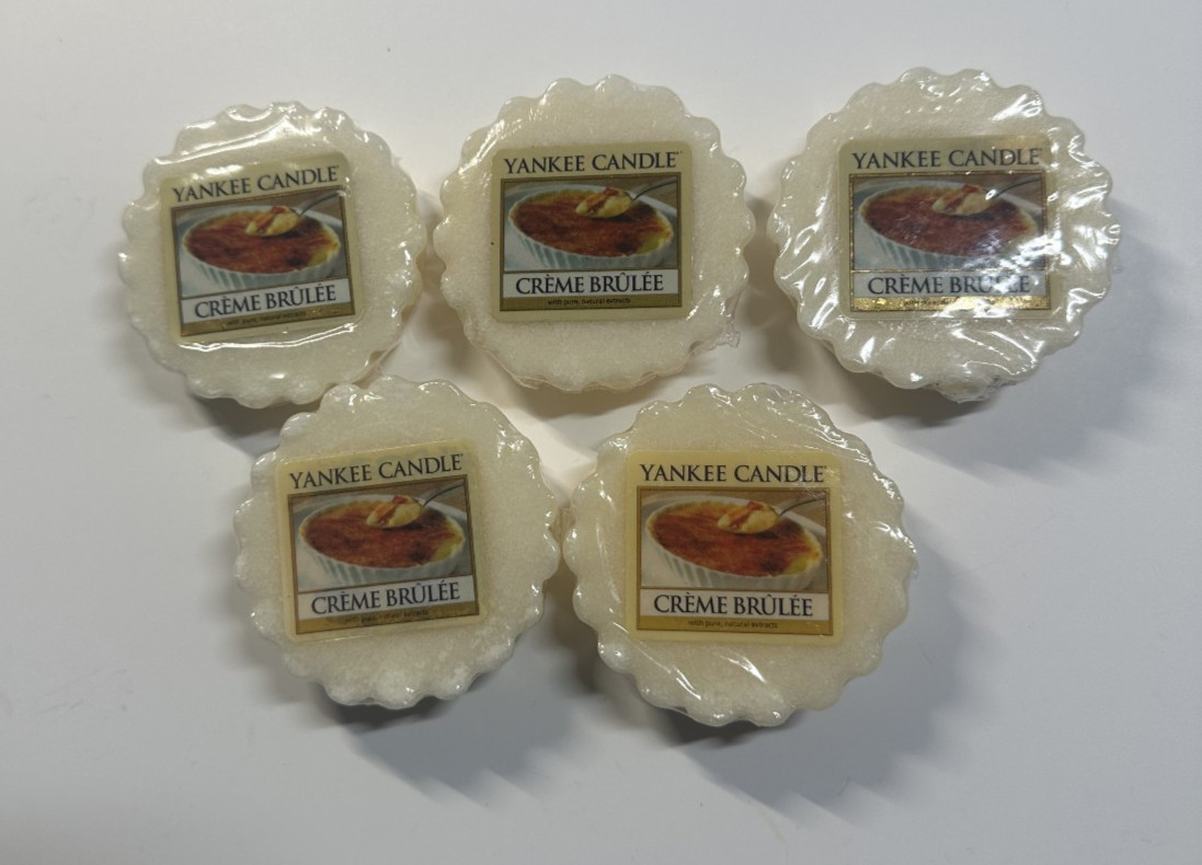 5X Yankee Candle Creme Brûlée Wax Tarts 0.08oz Ea NEW Sealed