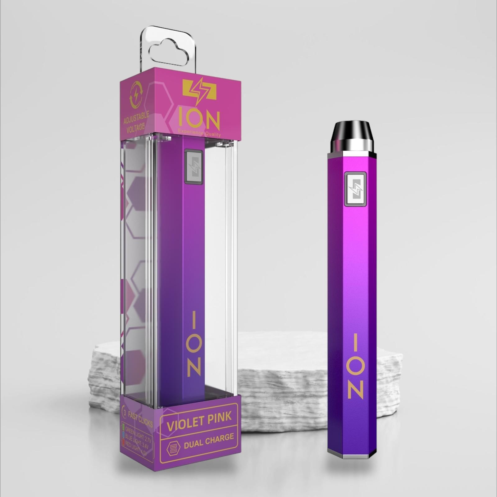 ION 1100mAh – 510 Flash Light Battery – Dual Charge – Premium Quality -10 Colors