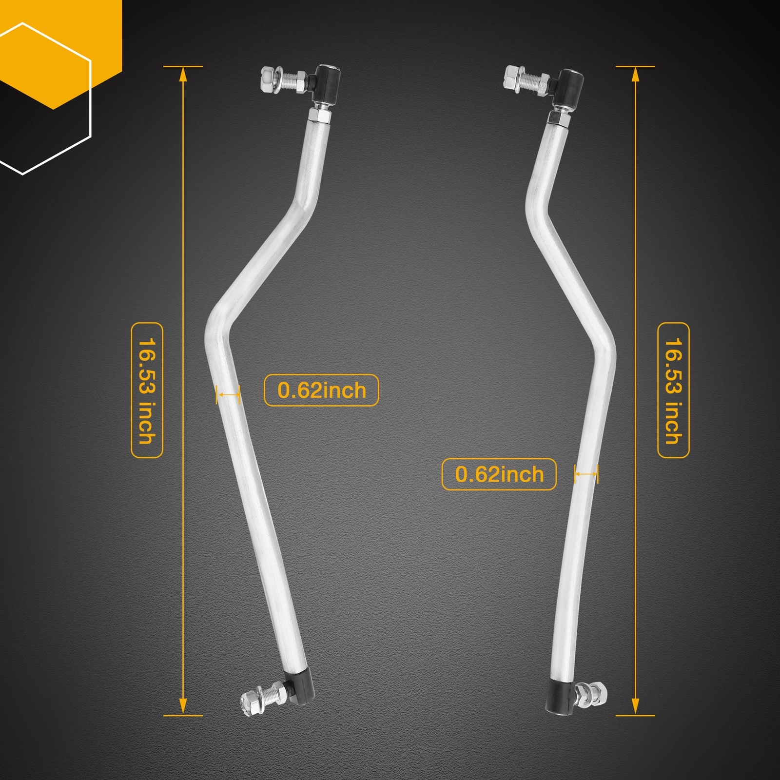 Adjustable LH/RH Steering Drag Link Set For Craftsman Husqvarna 436885 436884