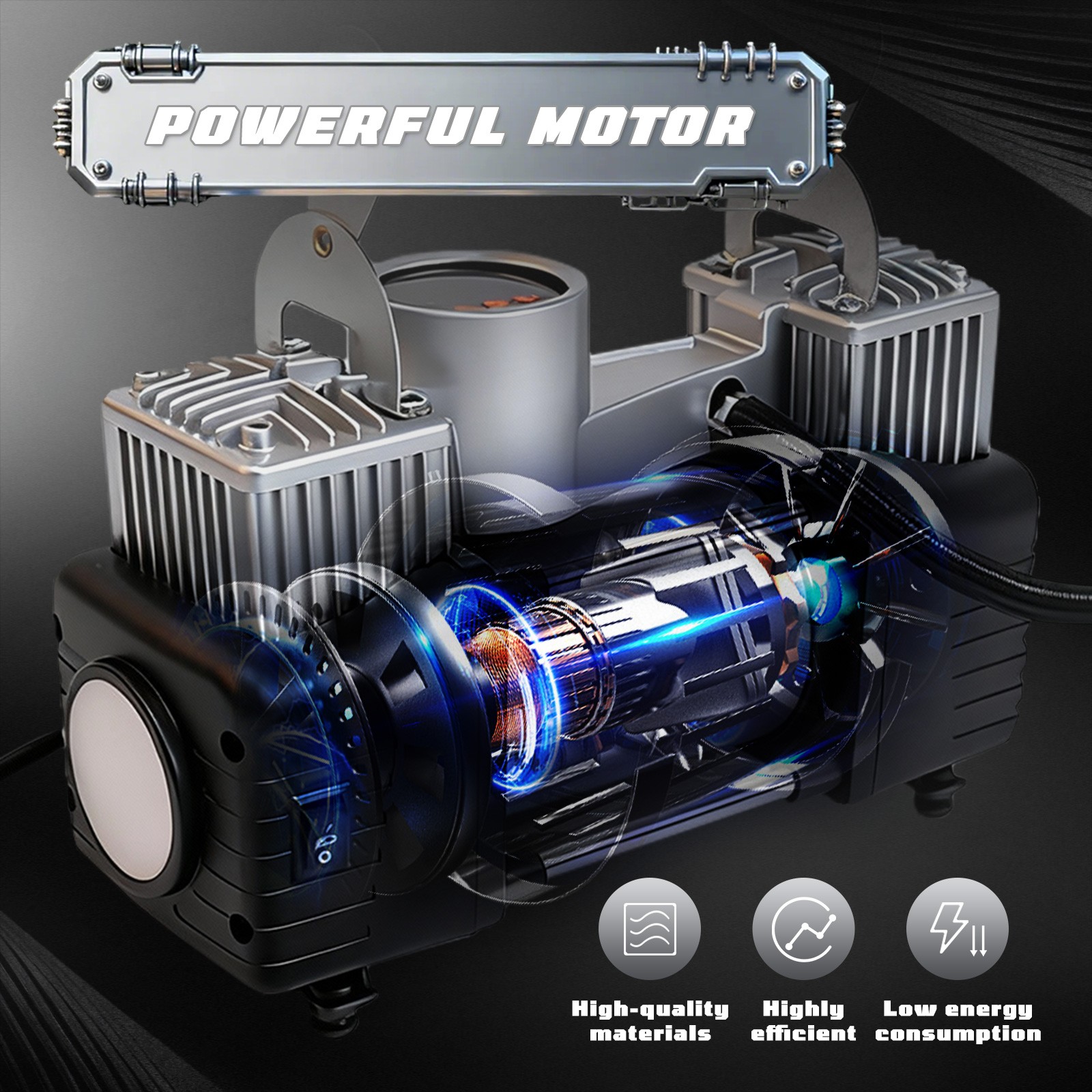 150 PSI Digital Display Tire Inflator Car Air Pump Compressor Portable Auto 12V