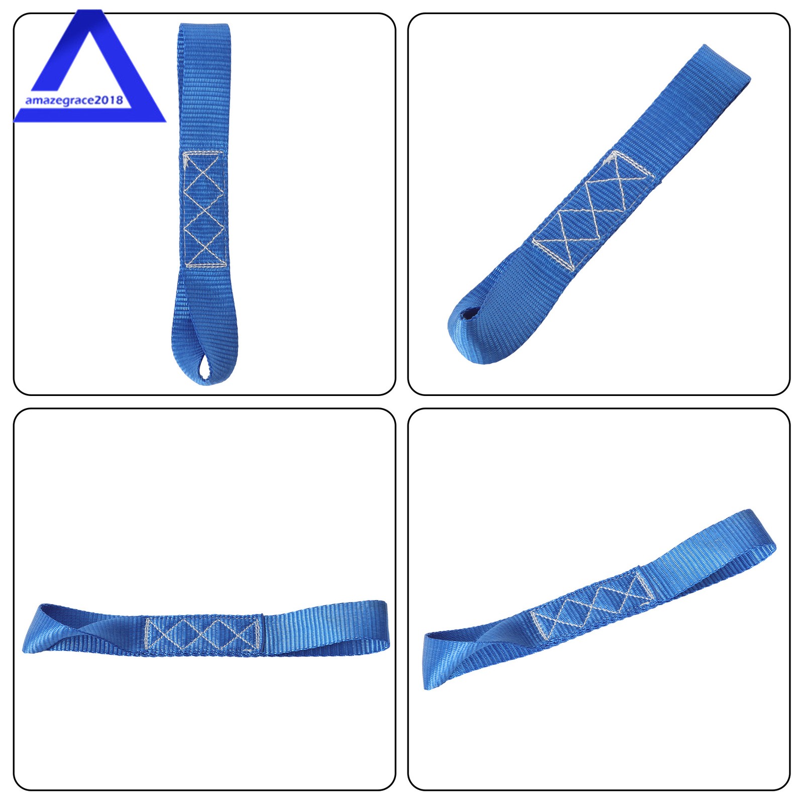 4 Pack 1.6″ × 8 Feet Heavy Duty Tie Downs 5208Lbs Ratchet Straps W/ S Hook Blue