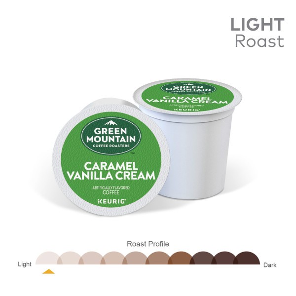 Green Mountain Coffee Roasters Caramel Vanilla Cream Coffee, K-Cups, 24 Count
