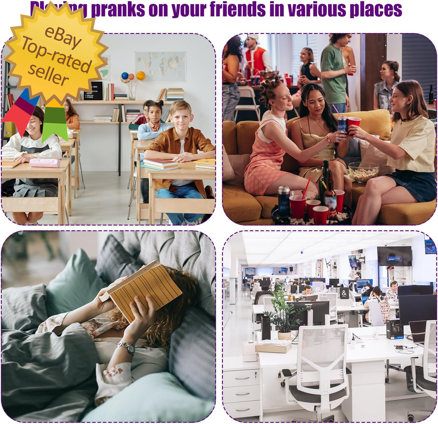 3Pcs Prank Device, Cricket Noise Maker Prank Beeping for Several Months Hidden S