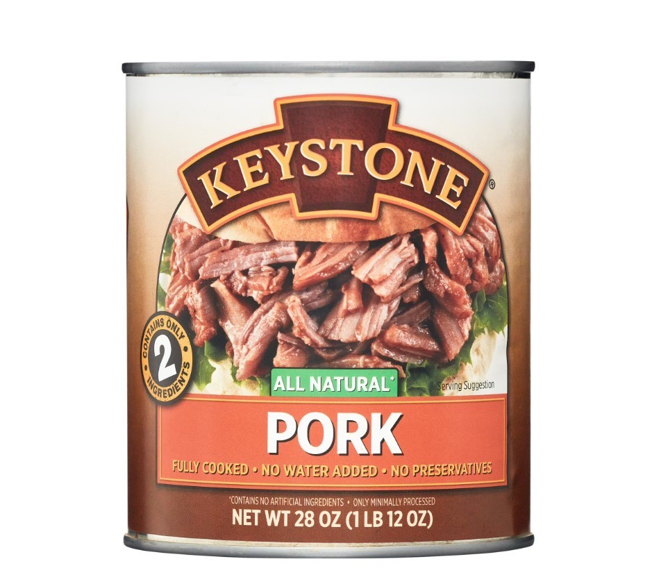 Keystone All Natural Pork, 28 oz Can