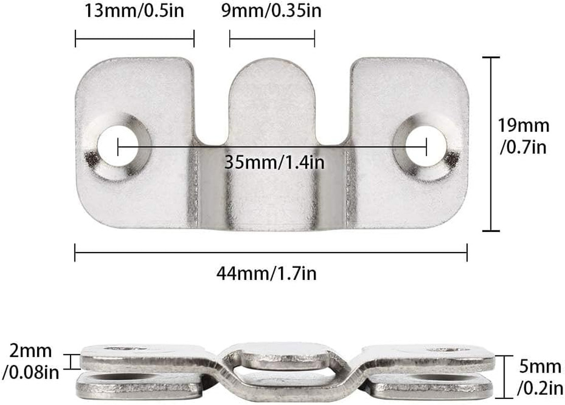 10 Pairs Flush Mount Bracket Alloy Steel Interlock Photo Frame Hook Wall Mount