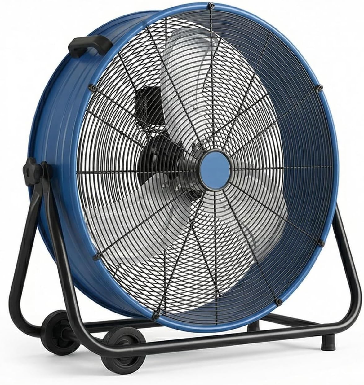 24inch High Velocity Tilt Drum Fan 3 Speed 8800CFM for Industrial Floor Fan