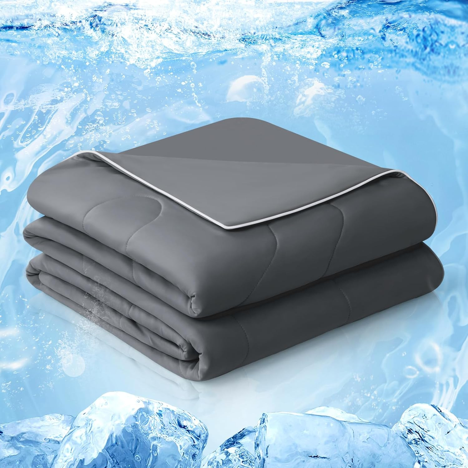 Cooling Comforter Queen, 2026 Cloud-Chill TECH | Q-MAX 0.45+, Double-Sided Cool
