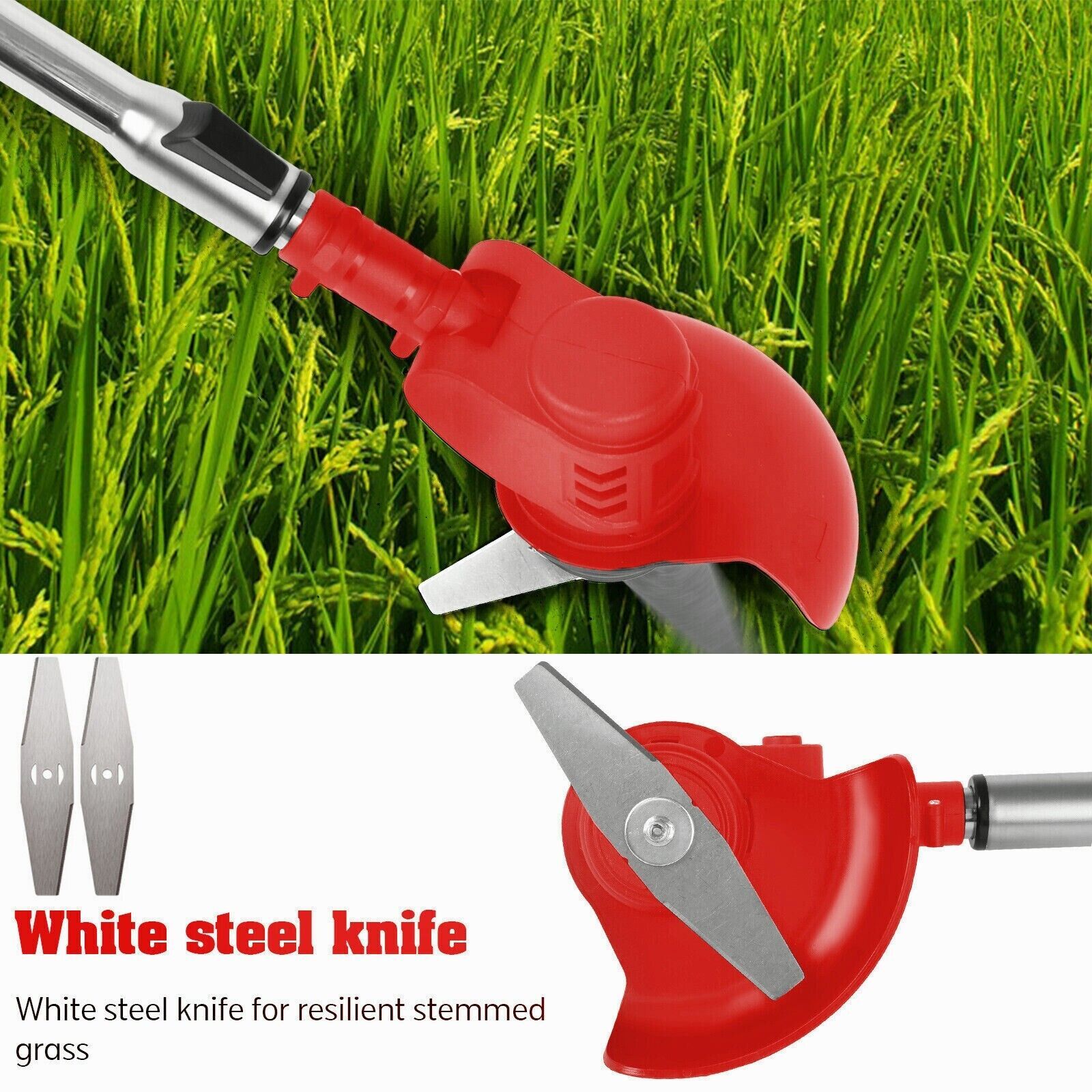 Electric Cordless Grass String Trimmer Lawn Edger WeedWacker Cutter + 2 Battery
