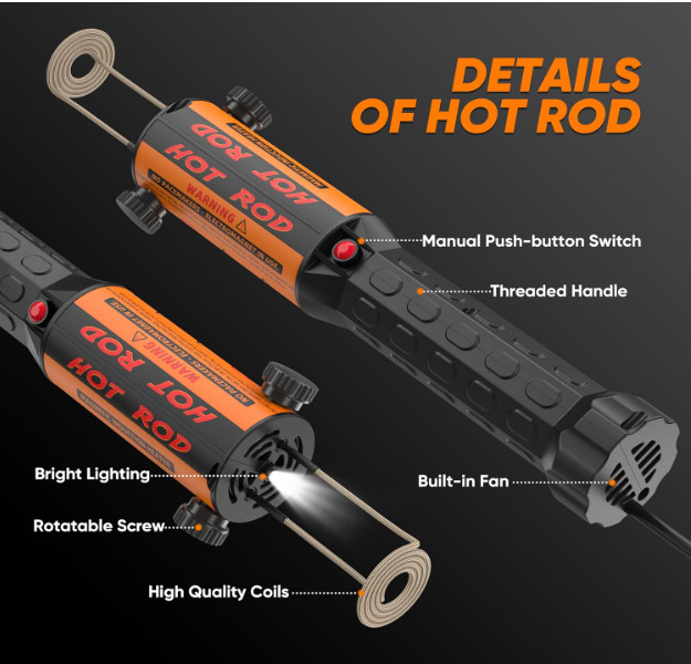 Calentador por inducción magnética 1100 W para retirar tornillos oxidados. Nuevo