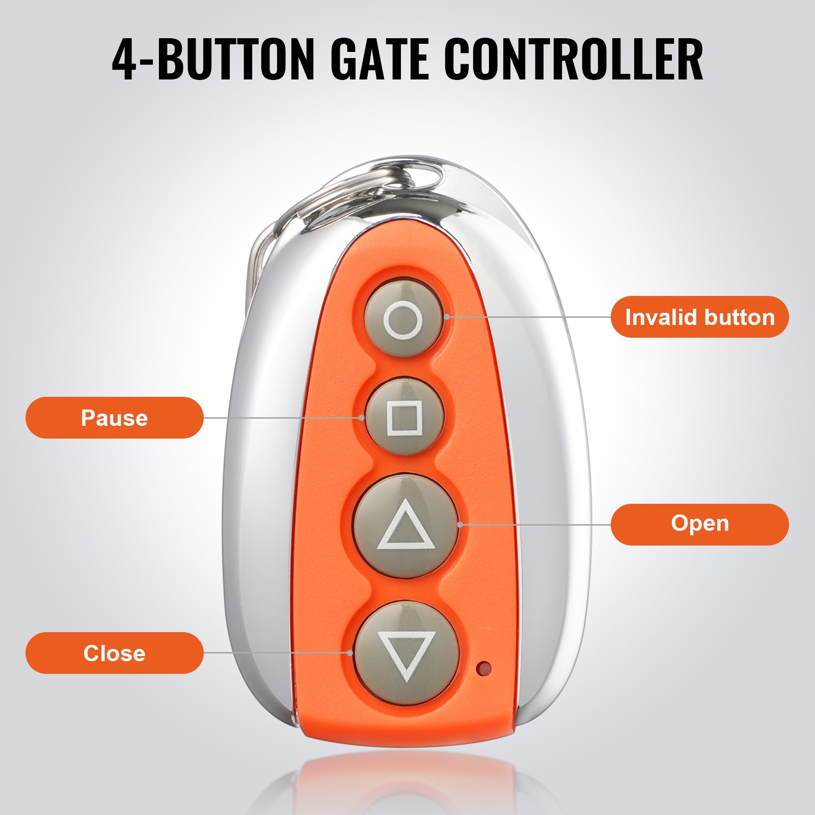 Uimoso Automatic Gate Remote Control 131ft Range with 4Buttons for Sliding Gates