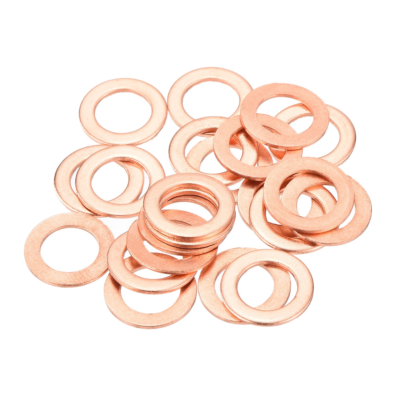 22 Pcs Flat Copper Washers 10x16x1mm Copper Flat Sealing Ring Washers